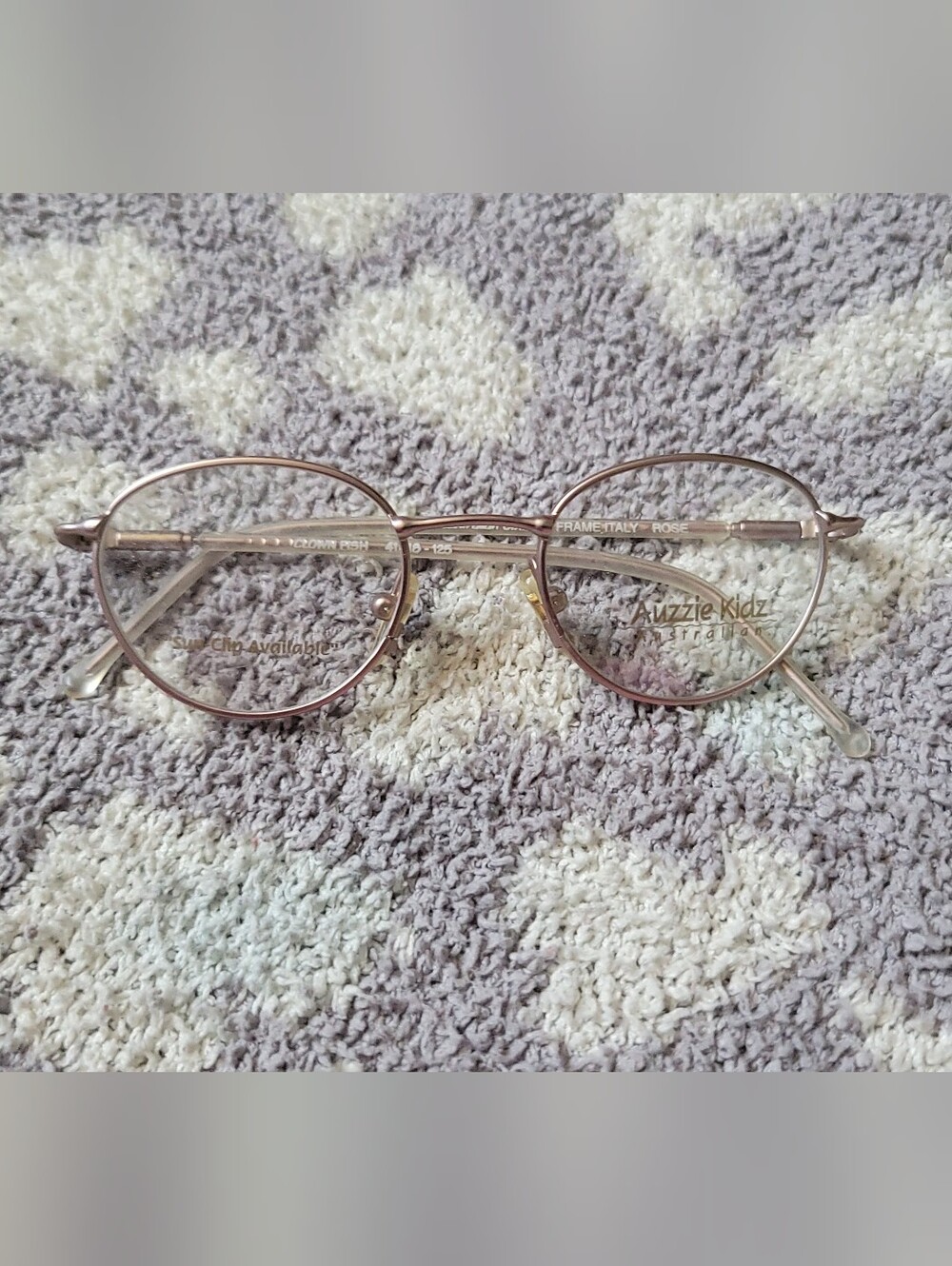 Mazzio Kidz Rose Gold Round Eyeglass Frames Kids 41-16-125